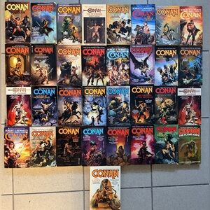 Vintage Conan the Barbarian 30+ Book Lot – 80s Fantasy